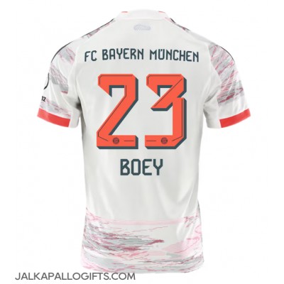 Bayern Munich Sacha Boey #23 Vieraspaita 2025-26 Lyhythihainen Bayern Munich Sacha Boey #23 Vieraspaita 2025-26 Lyhythihainen